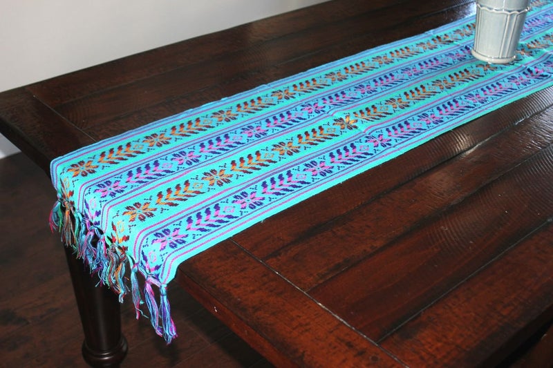 Del Mex Mexican Rebozo Shawl Blanket Doula (X-large (9 ft x 5 ft), Turquoise) - Image 3
